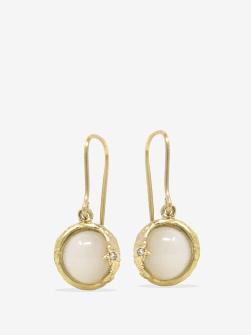 Ad Astra Gold-plated Moonstone Earrings