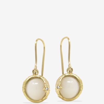 Ad Astra Gold-plated Moonstone Earrings