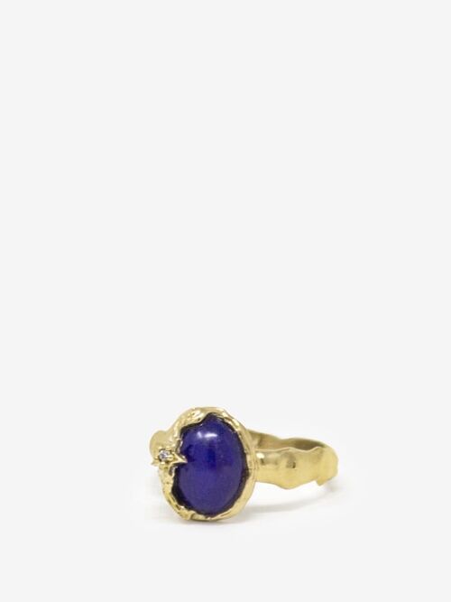 Ad Astra Gold-plated Lapis Lazuli Ring