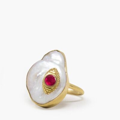 18KGOS The Eye Ruby Ring