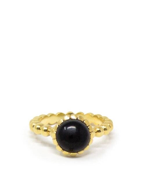8mm. Onyx Stacking Ring