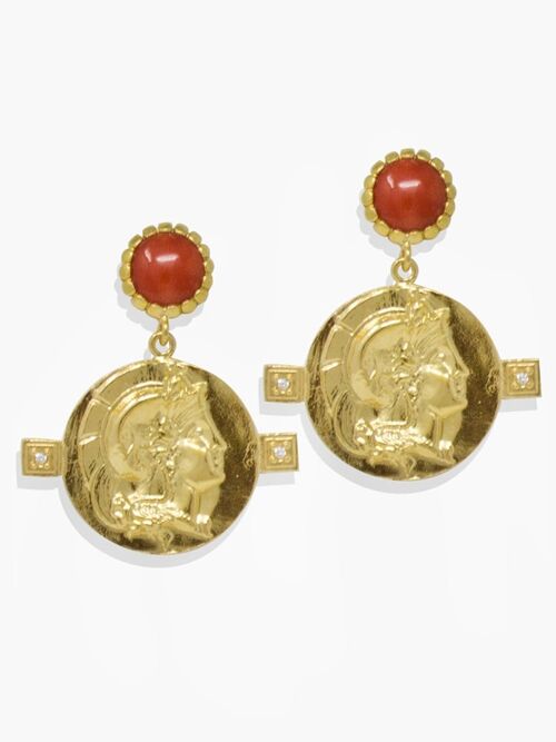 Achilles Carnelian Earrings