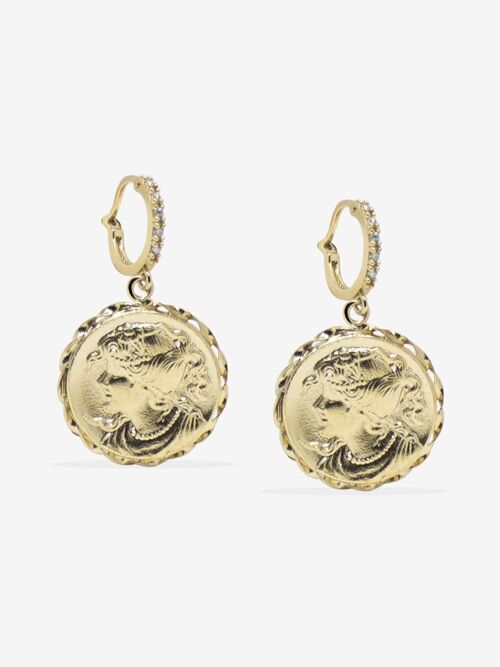 Alexa Gold-plated Hoop Earrings