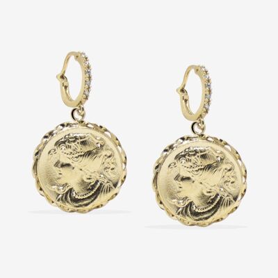 Alexa Gold-plated Hoop Earrings