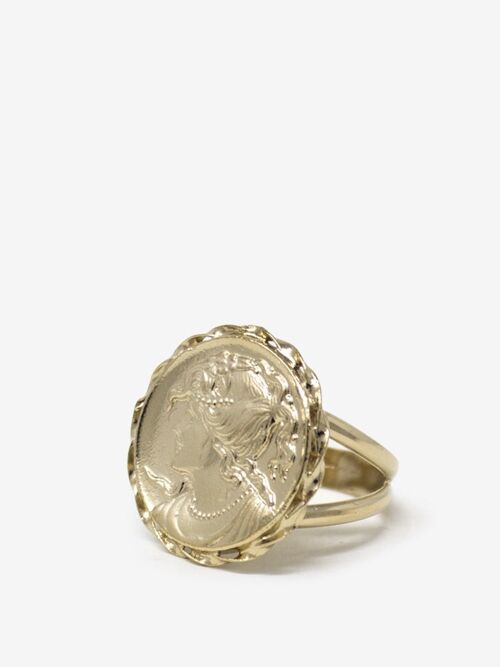 Alexa Gold-plated Pearl Ring