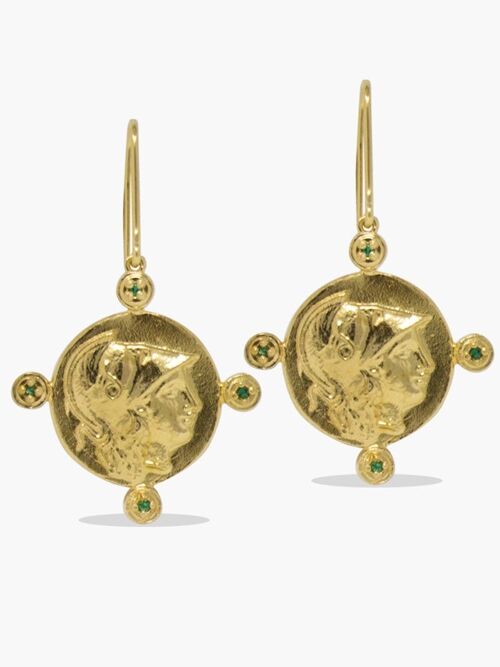 Athena Gold-plated Earrings