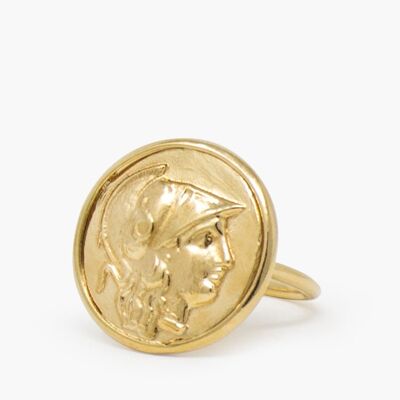 Anillo Athena chapado en oro