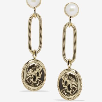 Beatrice Gold-plated Drop Earrings