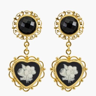 Bouquet Cameo Earrings