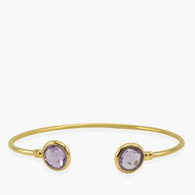 Capri Amethyst Cuff Bracelete