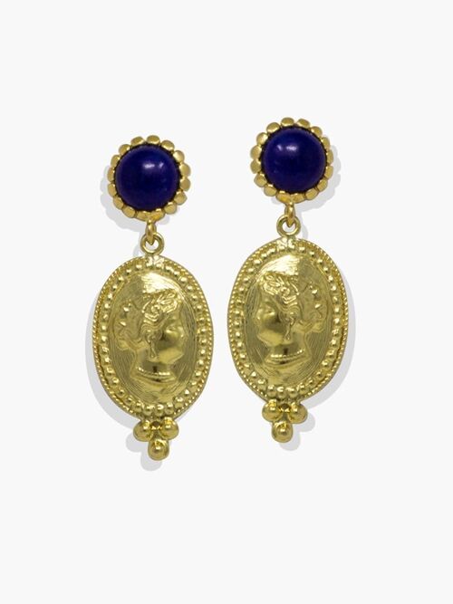 Cleopatra Lapis Earrings