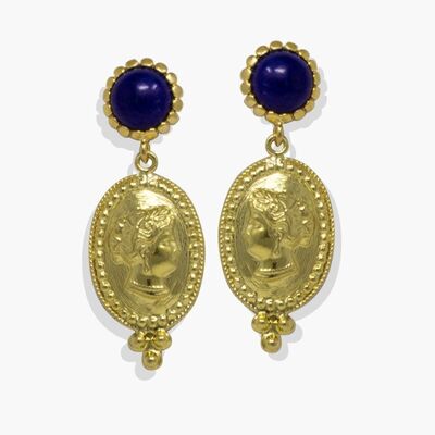 Cleopatra Lapis Earrings