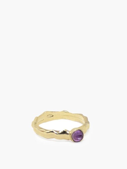 Cosmo Gold-plated Amethyst Ring