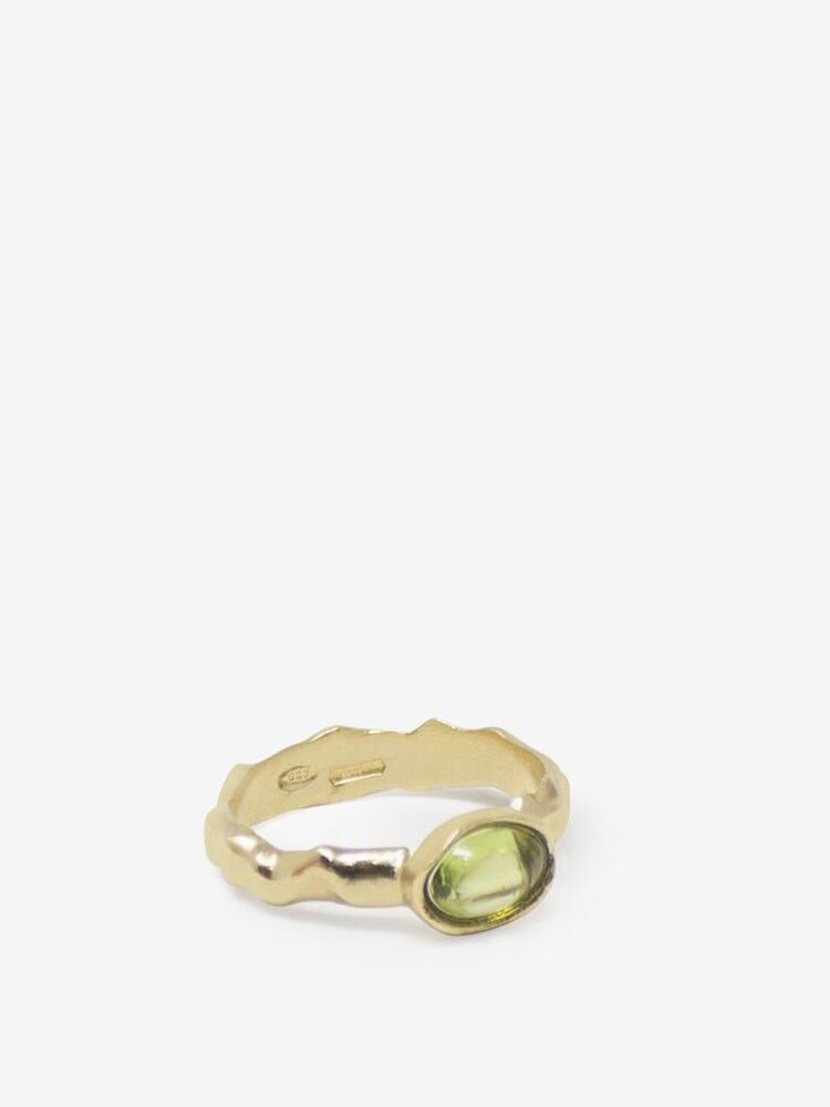 Anello Peridoto Placcato Oro Cosmo