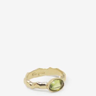 Cosmo Gold-plated Peridot Ring
