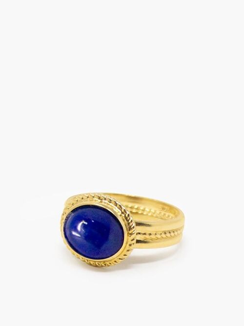 Fascetta Gold-plated Lapis Ring