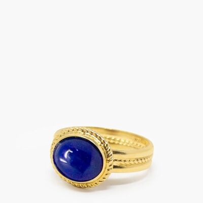 Fascetta Gold-plated Lapis Ring