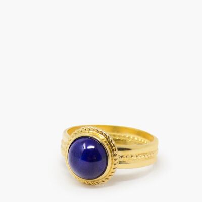 Anello Fascetta Mini Lapis Placcato Oro