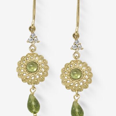 Filigrana Gold-plated Peridot Earrings