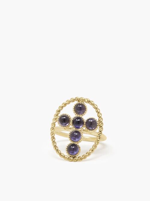 Hope Gold-plated Iolite Ring