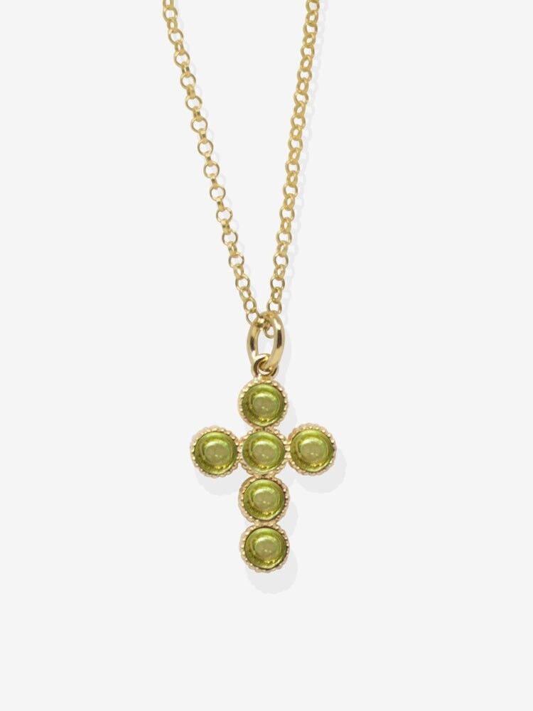 Collana con peridoto placcato oro Hope