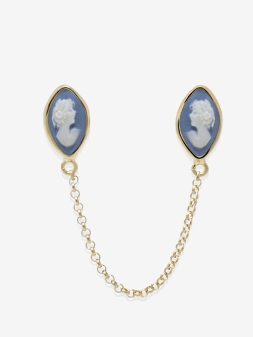 Little Lovelies Gold-plated Sky Blue Single Earring