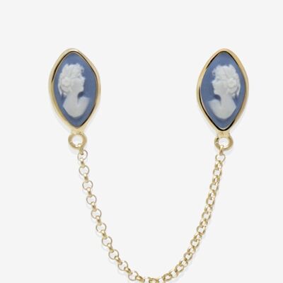 Little Lovelies Gold-plated Sky Blue Single Earring