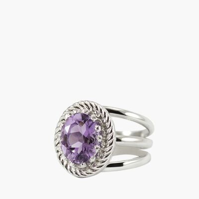 Luccichio Amethyst Stacking Ring