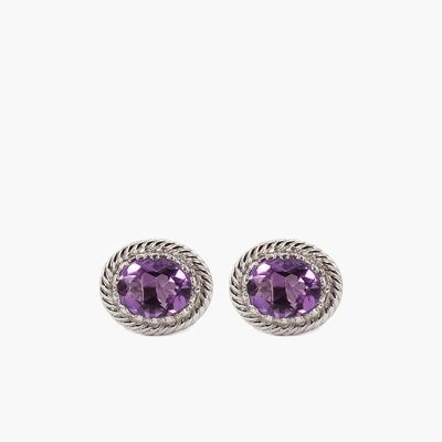 Luccchio Amethyst Ohrstecker