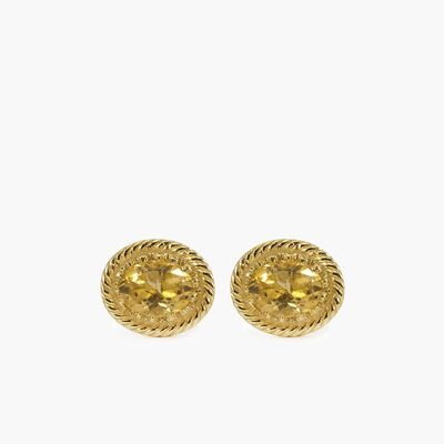 Luccichio Yellow Citrine Stud Earrings