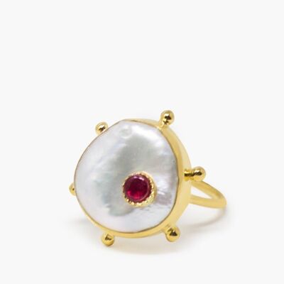 Rebel Rebel Pink Ruby Stacking Ring