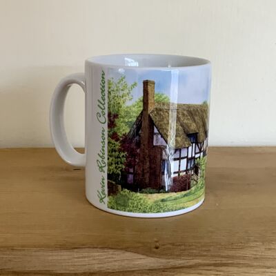 Tasse, Cottage d'Anne Hathaway. Pays de Shakespeare. Warwickshire