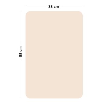 Tableau magnetique rectangle beige rose  - taille s 6