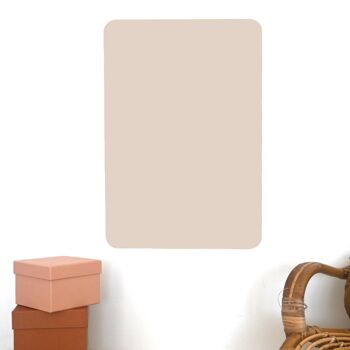 Tableau magnetique rectangle beige rose  - taille s 4