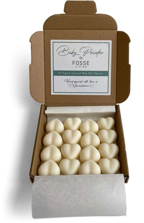 Baby Powder Soy Wax Melts: Natural, Plastic-Free & Highly Scented 16 Pack