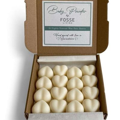 Baby Powder Soy Wax Melts: Natural, Plastic-Free & Highly Scented 16 Pack