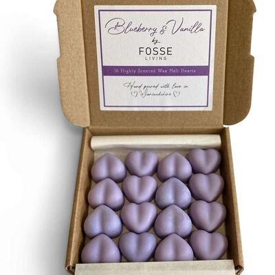 Blueberry & Vanilla Soy Wax Melts: Natural, sin plástico y altamente perfumada, paquete de 16