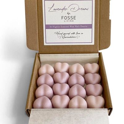 Lavender Dreams Cera di soia si scioglie: confezione da 16 naturali, senza plastica e altamente profumata