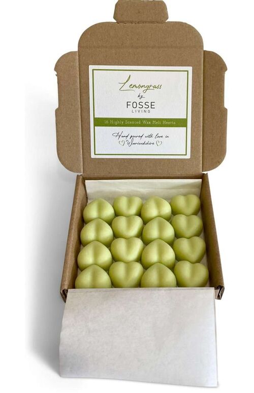 Lemongrass Soy Wax Melts: Natural, Plastic-Free & Highly Scented 16 Pack