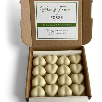 Pear & Freesia Soy Wax Melts: Natural, Plastic-Free & Highly Scented 16 Pack