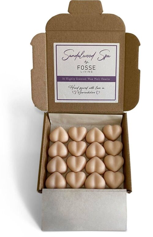 Sandalwood Spa Soy Wax Melts: Natural, Plastic-Free & Highly Scented 16 Pack