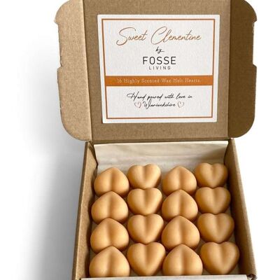Sweet Clementine Soy Wax Melts: Natural, Plastic-Free & Highly Scented 16 Pack