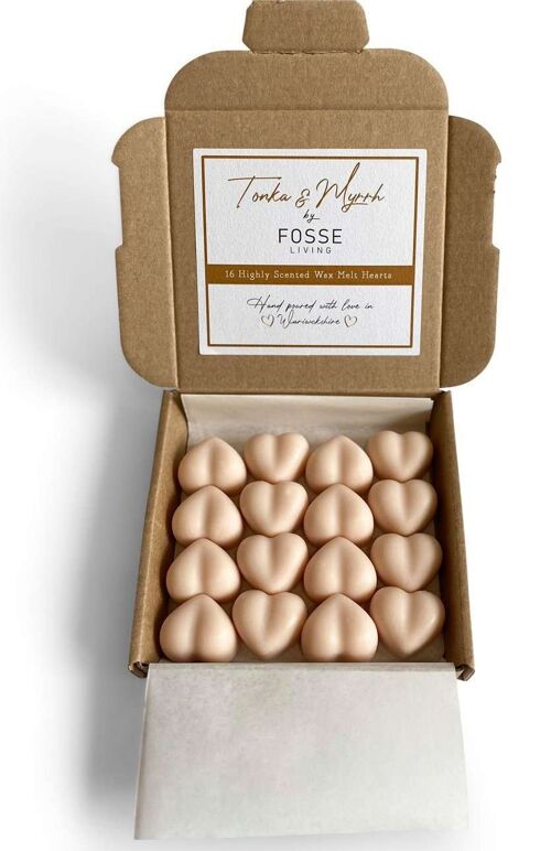 Tonka and Myrrh Soy Wax Melts: Natural, Plastic-Free & Highly Scented 16 Pack