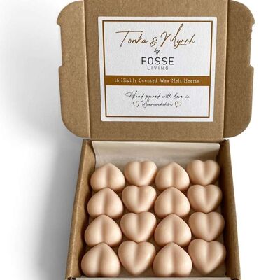 Tonka and Myrrh Soy Wax Melts: Natural, Plastic-Free & Highly Scented 16 Pack