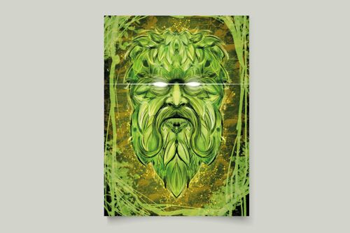 Green Man Card  | Greeting Card | Birthday Card | Card for Him | Card for Her