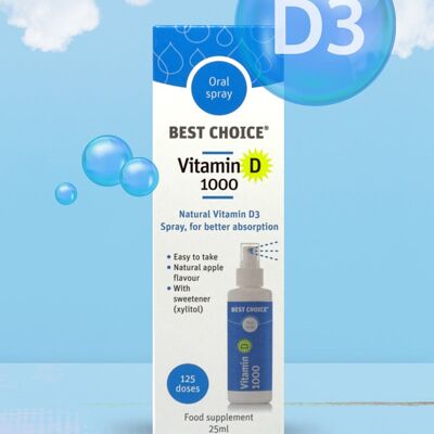 Best Choice Vitamin D 1000 Oral Spray 25ml