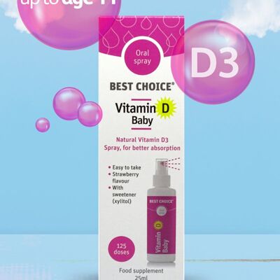 Best Choice Vitamin D Baby Oral Spray (up to age 11) 25ml