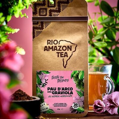 Pau d’Arco and Graviola (Soursop) Tea - 20 Teabags