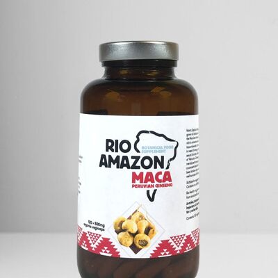 Organic Maca Capsules 500mg - 120 Capsules | 40 Day Supply