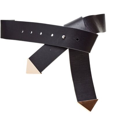 Belt 40101 Plain - Black - Size L